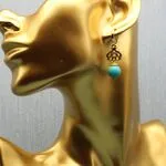 Бирюзовые серьги
