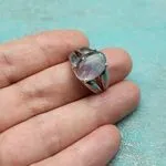 Эффектное кольцо с флюоритом