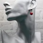 Авторские серьги с кораллами