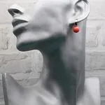 Серьги авторские с кораллами