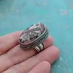 Кольца с натуральными камнями - яшма