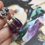 Серьги с флюоритом