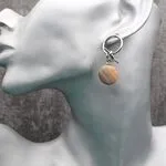 Агатовые серьги