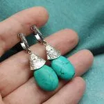 Бирюзовые серьги 