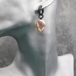 Серьги с розовым жемчугом