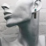 Серьги с аризонской бирюзой