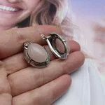Серьги из кварца