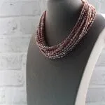 Ожерелье из розового жемчуга