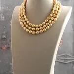 Многорядное ожерелье из барочных жемчужин