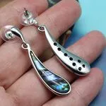 Серебряные серьги с гелиотисом