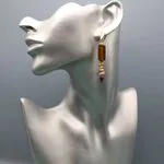 Авторские украшения - гранат