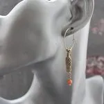 Серьги с итальянскими кораллами