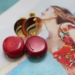 Серьги из красного коралла