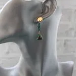 Серьги с бирюзой
