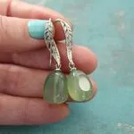 Серьги с халцедоном