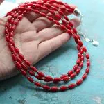 Авторские украшения из камней - коралл