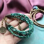 Браслет из бирюзы в стиле бохо