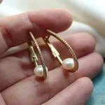 Необычные серьги с жемчугом