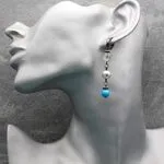Серьги из бирюзы