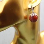 серьги с крупным агатом