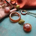 Украшения из необычного сердолика