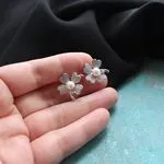 Необычные серьги с жемчугом