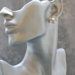 Серьги в виде цветочков