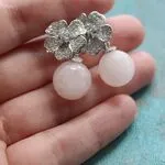 Стильные серьги с кварцем