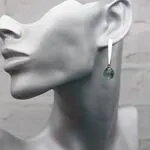 Длинные серьги с флюоритом