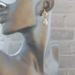 Серьги с жемчугом барокко