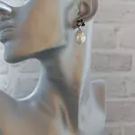 Необычные серьги с жемчугом