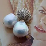 Серьги с жемчугом барокко