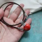 украшения с натуральной кожей