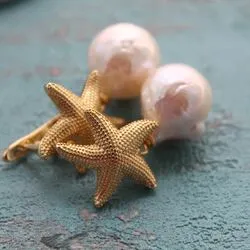 Серьги с крупным жемчугом