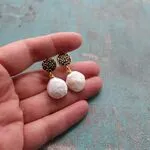 Серьги с барочными жемчужинами