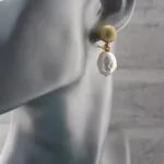 Серьги с барочными жемчужинами