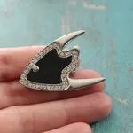 Брошь рыбка скалярия