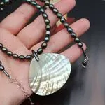 Колье с черным жемчугом
