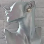 золотые серьги с жемчугом