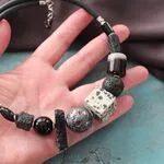 Авторские украшения с натуральными камнями - чокер из агата
