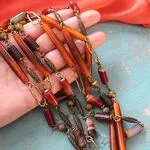 Авторские украшения из рога и натуральных камней - агат