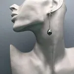 Длинные серьги с жемчугом