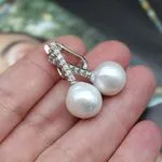 Серьги с жемчугом кейши