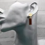 Авторские украшения с натуральными камнями - серьги с агатом