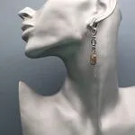 Серьги с цепями