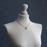 Элегантное колье из самоцветов - розовый кварц, розовый жемчуг