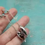Серьги с крылышками ангела