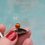 Янтарные серьги