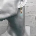 Аквамариновые серьги