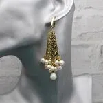 Жемчужные серьги-грозди